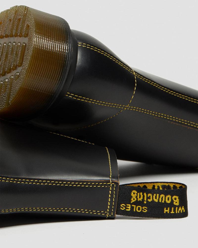 Dr Martens Pharamond Vintage Smooth Læder Ankelstøvler Dame Sort | DK 64QMA